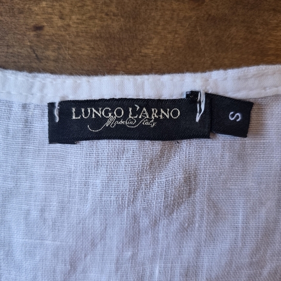 Lungo L’Arno Italian Linen Camisole – Size S – White - Picture 5 of 5